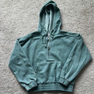 FP Movement Soft Green Quarter Zip Hoodie